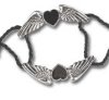 A49 - Coeur Noir Bracelet