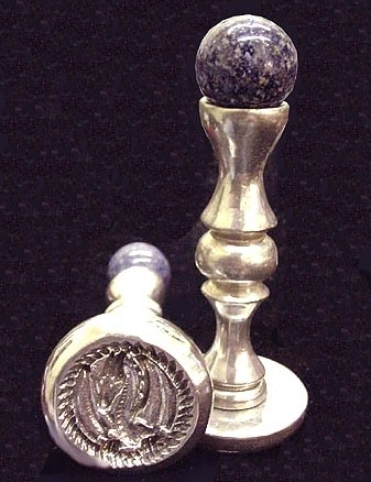 Magus Dragon and Amethyst Wax Seal This is a pewter solid pewter handle 